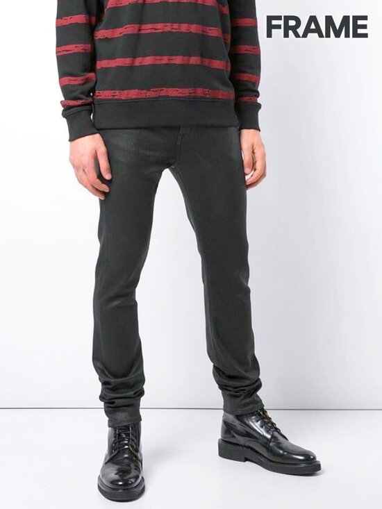 Frame Denim Other - FRAME Men's Denim Black Slim Jeans with Coated Finish - 36